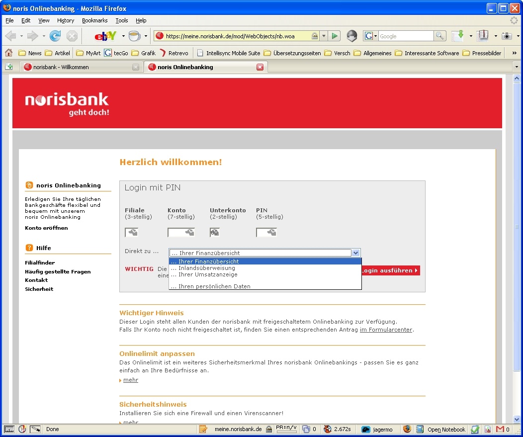 norisbank Online Banking